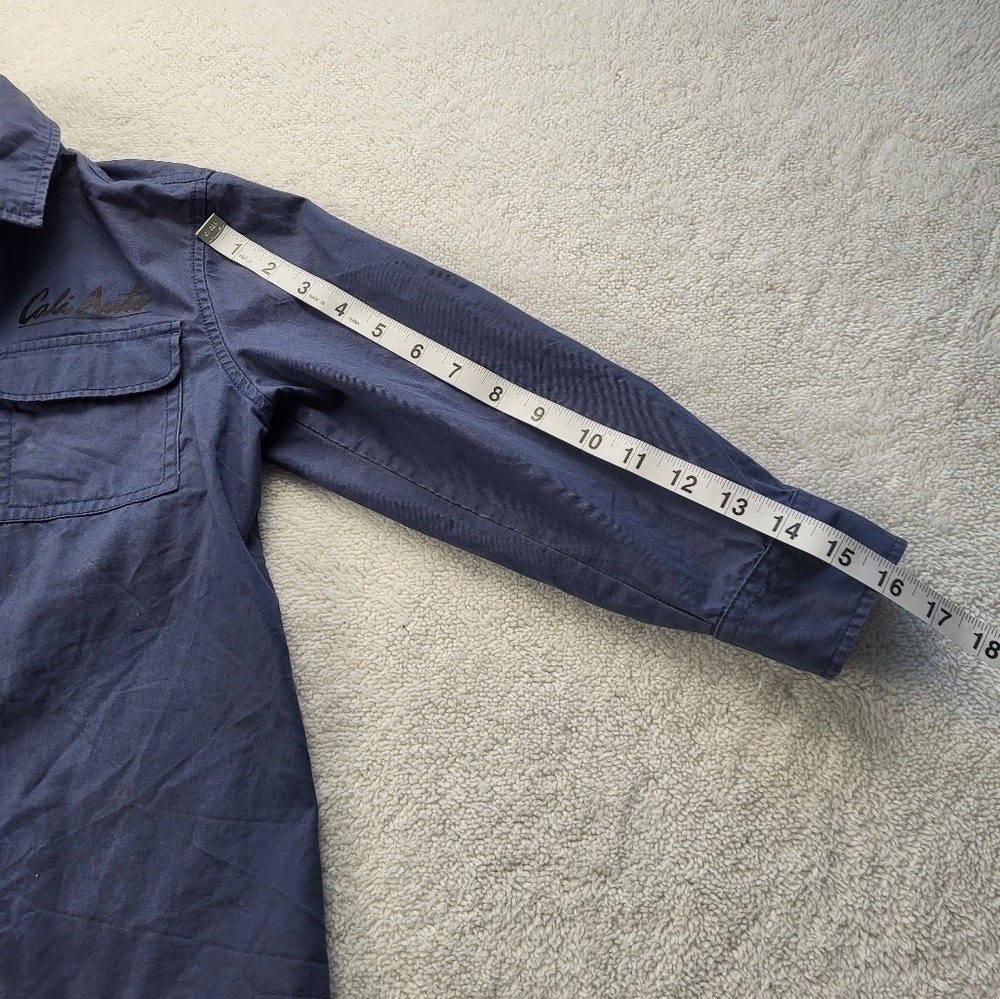 Crazy 8 Boy's Blue Cali Auto Service Button Down Shirt Size Small (5-6) - Picture 8 of 8